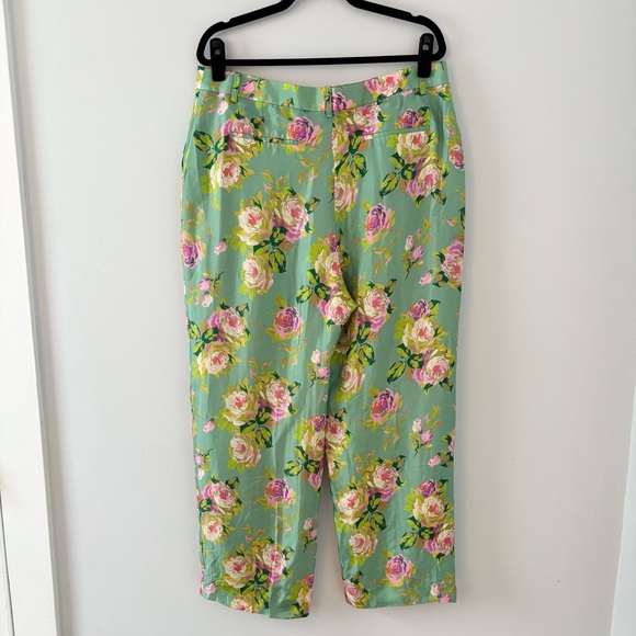 J. Crew NWT Ingrid Pant in Rose Garden Trouser Bottoms High-Rise Ankle - Picture 4 of 6